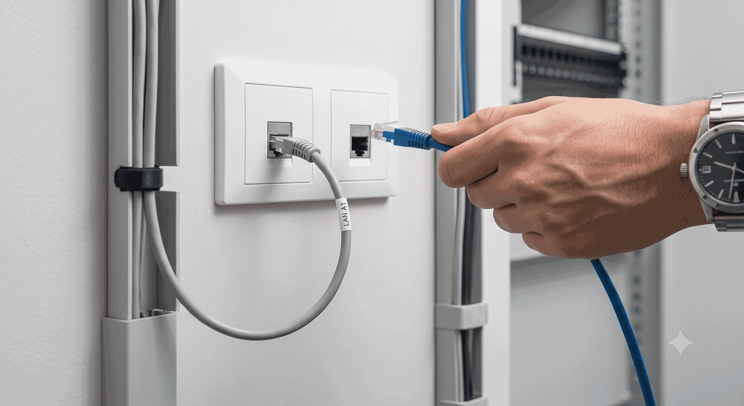 Hard-Wired LAN Data Sockets example