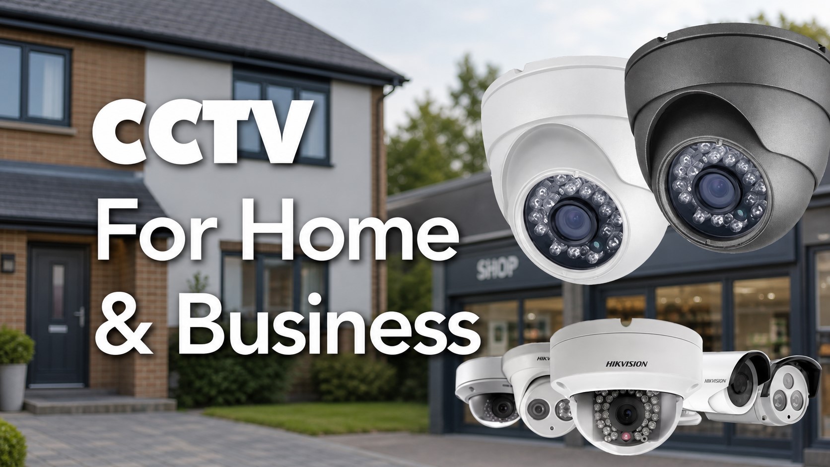 CWE CCTV cameras protecting a home and shop